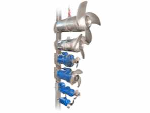 Mixere submersibile cu carcasa din fonta si elice din inox